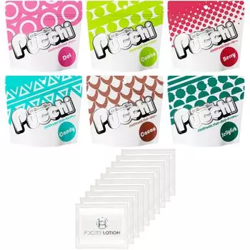Max Pucci 6 Types B Pocket Lotion 10 предметов Набор для мужчин и женщин (Точка, Комбо, Ягода, Какао, Конфета, Медуза)
