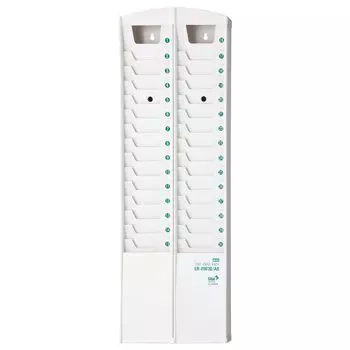 Max Стойка для карт учета рабочего времени антибактериальная на 30 человек, белая, настенная, тип ER-RW30/AB белый