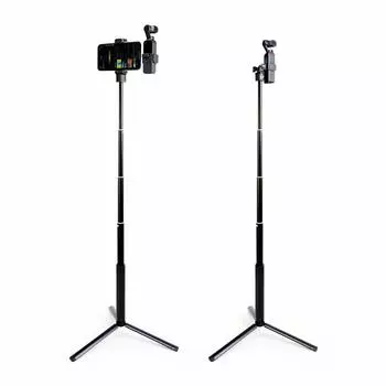 MAXCAM Selfie Stick Tripod Extension Rod for DJI Pocket Aluminum Alloy Extension Rod Aluminum Alloy Tripod Phone Holder Accessories Pocket and mobile