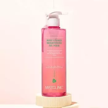 MAXCLINIC Rose Vitamin Brightening Oil to Foam Large Capacity 310g (+55g additional gift) Rose 310g+55g