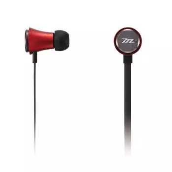 Maxell Dynamic, оснащенные канальными наушниками красного цвета «Double Driver» MXH-DD600-RE