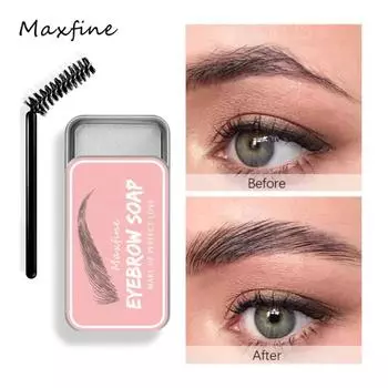 MAXFINE Eye Paste Фиксированное мыло для бровей, прозрачное, освежающее, длительный естественный взрыв 01