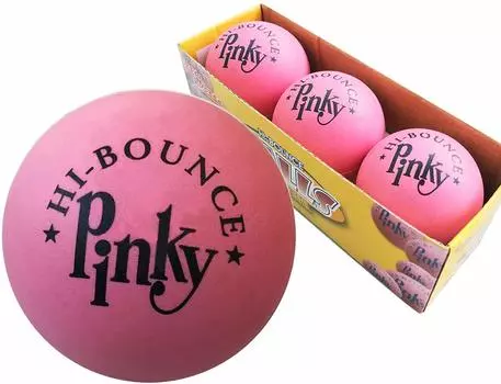 MAXFLO Premium Rubber Balls 3 Pack Balls Pinky Bouncy Balls Красочные подарочные коробки и шарики Combo Party Gift Supplies Твердые резиновые розовые шарики с высоким отскоком розовый