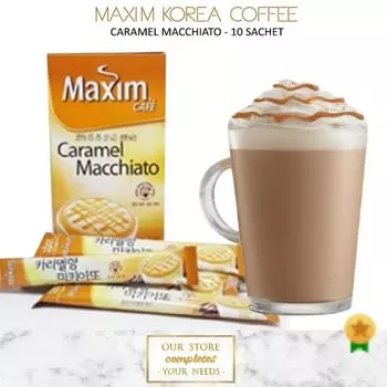 Maxim Cafe Caramel Macchiato Coffee Mix 10 Sticks