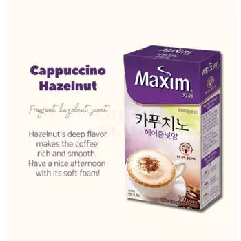 Maxim Cappuccino Hazelnut 10 sticks