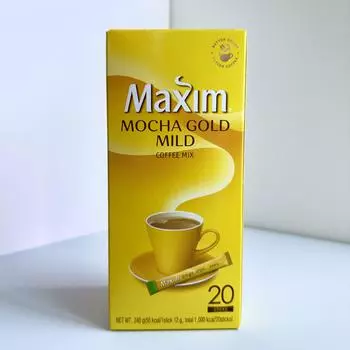 MAXIM Mocha Gold MILD 20 стиков 240г/Корейский кофейный микс 240g