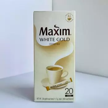 MAXIM White Gold Coffee MIX 11,7гX20 стиков 234г/Кофейный MIX по-корейски 234g