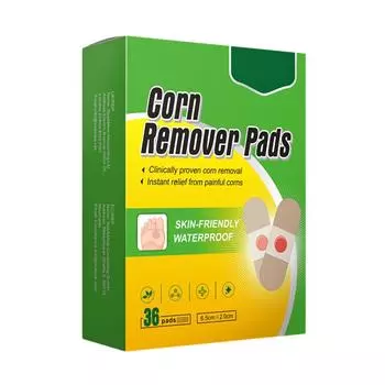 Максимально прочные подушечки для удаления мозолей на ногах и пальцах ног, быстродействующие повязки для удаления мозолей на ногах для детей и взрослых, облегчение боли на весь день, упаковка 36 шт. - W1 One Size