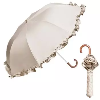 Максимальный солнцезащитный эффект мирового стандарта Теплозащита Защита от света Защита от ультрафиолета Складной зонт Спицы 50 см Бежевый Водонепроницаемый Можно использовать как в бежевый