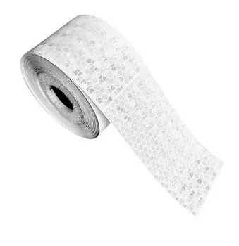 Maxlaser Reflective Reflective Reflective Safety Safety Prevention x Length Лента, наклейка, лист, знак, дисплей, (Ширина 4,9 см, 8 м, Белый)