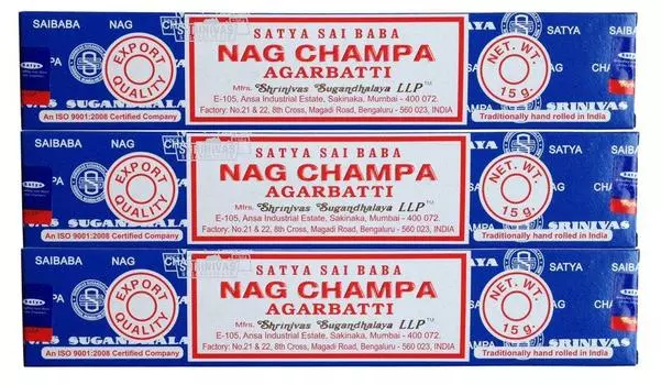 MAXZIQF You International SATYA Sai Baba Nagu Champa 15g Set of 3