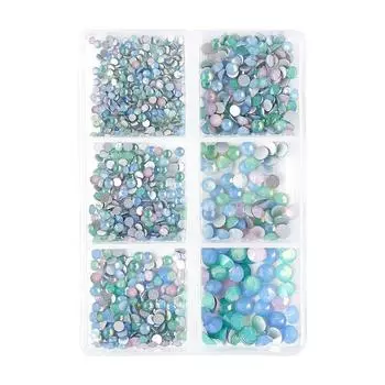 Камень для ногтей May Brown с плоской задней поверхностью, большой емкости, 1 шт., зефирный