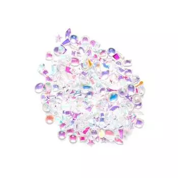 May Brown Ice Nail Stone Flatback M02266, разные цвета, 230 штук