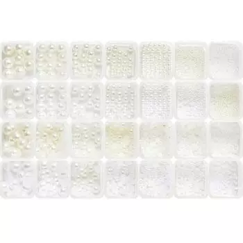 May Brown Nail Parts Art Set A Pearl 28 типов свадебных ногтей MSM25, смешанные цвета, 1 набор