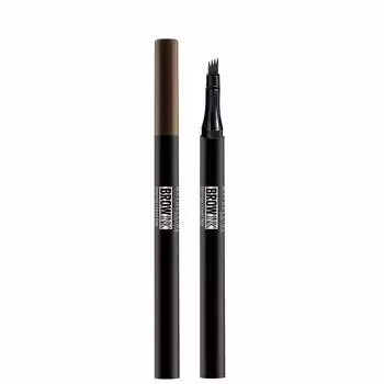 MAYBELLINE Eyebrow Brow Ink Liquid Pen Gray Brown Waterproof GB-1