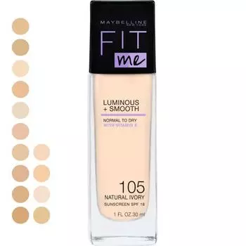 Maybelline Fit me liquid makeup 105 light 30ml