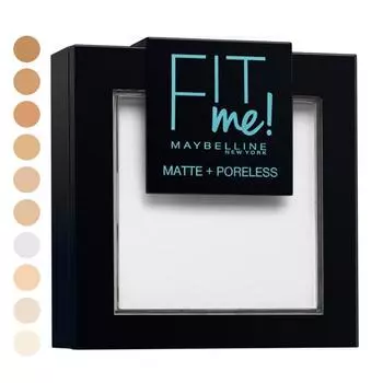 Maybelline FIT ME Матовая и беспористая пудра 90 Прозрачная 9 г