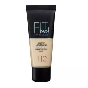 Maybelline Fit Me Матовая тональная основа без пор 112 Soft Beige 30 мл