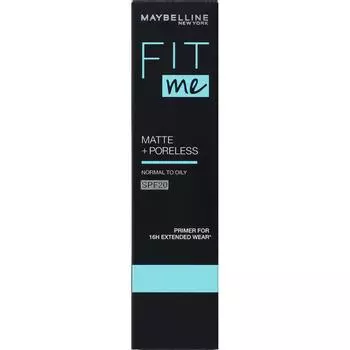 Maybelline Fit Me Primer 01 Skin Makeup Нанесите необходимое количество на пальцы и распределите по лицу от центра к краям.. Макияж кожи