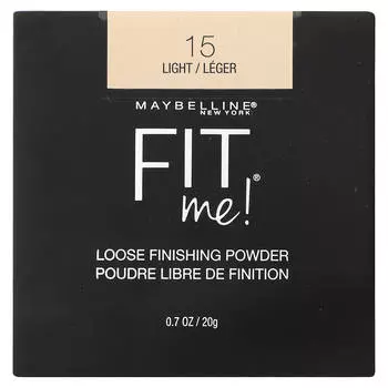 Maybelline, fit me, рассыпчатая финишная пудра, 15 светлых оттенков, 0,7 унции (20g)