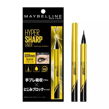 MAYBELLINE Hyper Sharp Liner R Водостойкая подводка для глаз BK-1 Jet Black
