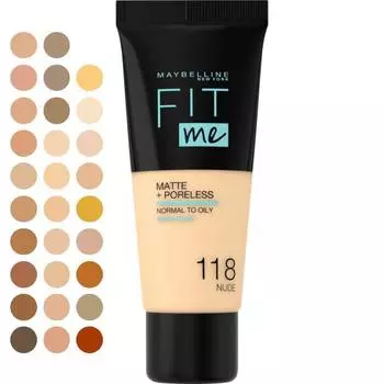 Maybelline Matte & Poreless Foundation 118 30ml