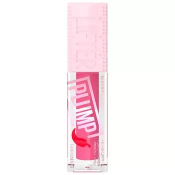 Maybelline New York Lifter Plump Lip Gloss Pink Sting 5ml Hydrating Glossy Shine With Instant Plump Effect And XL Wand Applicator