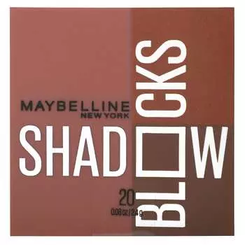 Maybelline Shadow Blocks, 20 W 4th & Perry St, 2,4 г(0,08 унции)