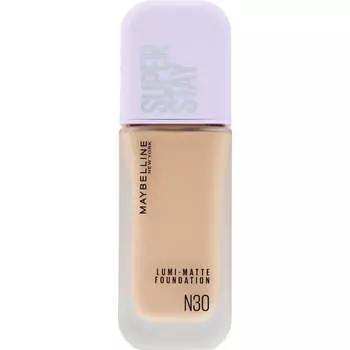 Maybelline SP Stay Lumimatte Жидкая тональная основа N30 Skin Makeup (1) Применить полунажатие (размером с маленькую жемчужину) на все лицо. (2) После п