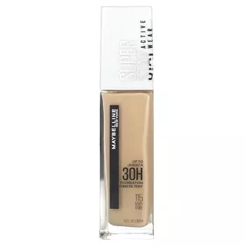 Maybelline, Super Stay, тональная основа с полным покрытием, 115 Ivory, 1 жидкая унция (30 мл)