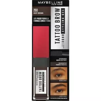 Maybelline Tattoo Eyebrow Gel 36H Lasting Nr. 260 deep brown 6ml