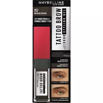 Maybelline Tattoo Eyebrow Gel 36H Lasting Nr. 257 Medium Brown 6ml
