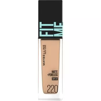 Maybelline Тональная основа Fit Me Liquid Foundation R 220 Skin Makeup После кондиционирования кожи лосьоном и праймером нанесите необходимое количество тональной основы на
