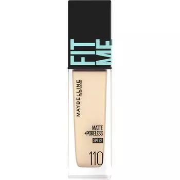 Maybelline Тональная основа Fit Me Liquid Foundation R 110 Skin Makeup После обработки кожи лосьоном и праймером нанесите необходимое количество тональной основы на