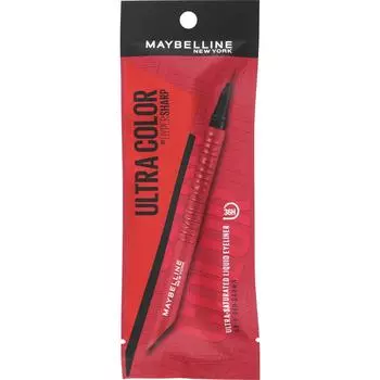 Maybelline Ultra Color Eyeliner BR5 Красно-коричневый макияж глаз Подводка для глаз 1. Слегка приподнимите веко пальцами, держите подводку вертикально и проведите линию, чтобы заполнить