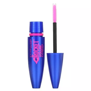 Maybelline, Volum Express, тушь для ресниц The Rocket, оттенок Blackest Black, 0,3 жидких унций (9 мл)