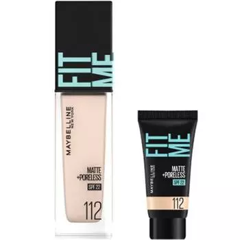 Mayblin Fit Foundation Leno 30мл + набор Mini Foundation 5мл, 112 Натуральная слоновая кость, 1 набор Популярная корейская косметика