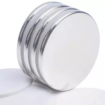 MAYDIYCI Сверхпрочный неодимовый 25 мм x 2 мм Сильный круглый магнит с клеем для офисного магнита, двухстороннего холодильника, своими руками,