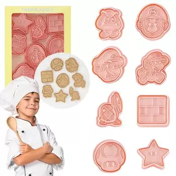 Mayfoo из формы для печенья для Марио, персонаж-резак для печенья, милые сладости, кухонные принадлежности, товары, формы для печенья, кондитерские инструменты, печенье своими руками, ручная работа