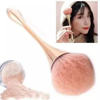 Mayitr Розовое золото Кабуки Румяна для лица Пудра Кисть для макияжа Косметический инструмент