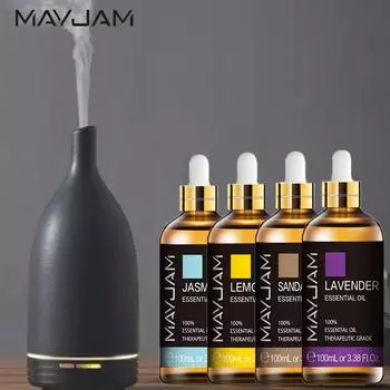 MAYJAM 100 мл ваниль, лаванда, эвкалипт, чистый растительный экстракт, эфирное масло для свежего воздуха, диффузор, стерилизация, повышение иммунитета, спа-массажное масло