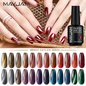 MAYJAM 15 мл гель-лак для ногтей «кошачий глаз» с красивой коробкой для красоты ногтей 2022, модный гель для ногтей, украшение для ногтей, женский сексуальный уход за ногтями и лак