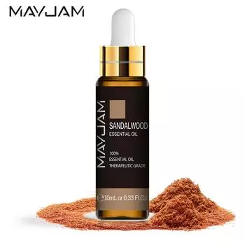 MAYJAM 3/6 шт. 10 мл чистое антибактериальное эфирное масло сандалового дерева, противогельминтное, противовоспалительное, расслабляющее нервное, здоровое, арома-масло