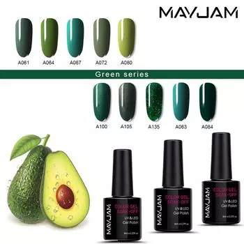 MAYJAM 8 мл зеленый цвет летняя серия гель-лак для ногтей 2022 модный дизайн ногтей DIY лесной стиль лак-гель женский новый сексуальный уход за ногтями и лак