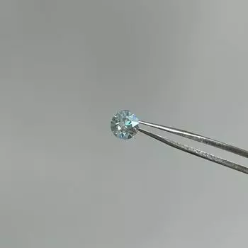 Maywct Flash Cross Huazizhiluo Easiest for Match Titanium Steel Flats Stud Earrings Otica Twin Double Ear Piercings 6.2mm Light Pink Blue Moonlight Huanzi (Single)