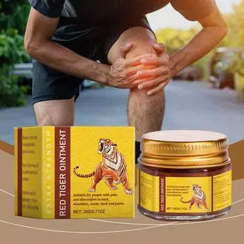 Мазь Красного Тигра от боли в суставах, мышцах, плечах, успокаивающая жидкая мазь от головокружения, массажная мазь