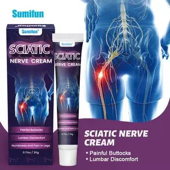 Мазь от боли в суставах, пластырь для акупунктуры седалищного нерва от боли в пояснице и дискомфорта в седалищной кости для облегчения боли 20g