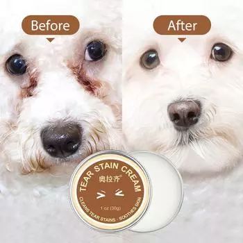 Мазь от слез домашних животных, удаляющая следы слез, органический крем от слезных пятен с календулой, крем для очистки слезных протоков, крем для глаз для собак и кошек 1pcs