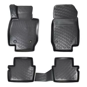 Mazda CX3 (After 2015) High-Quality and Durable Rubber Car Floor Mats - Odorless, Non-Slip, Long-Lasting