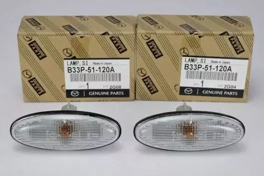 MAZDA Genuine RX-7 FD3S RHD Front Fender Turn Signal Clear lens Lamp 2Set